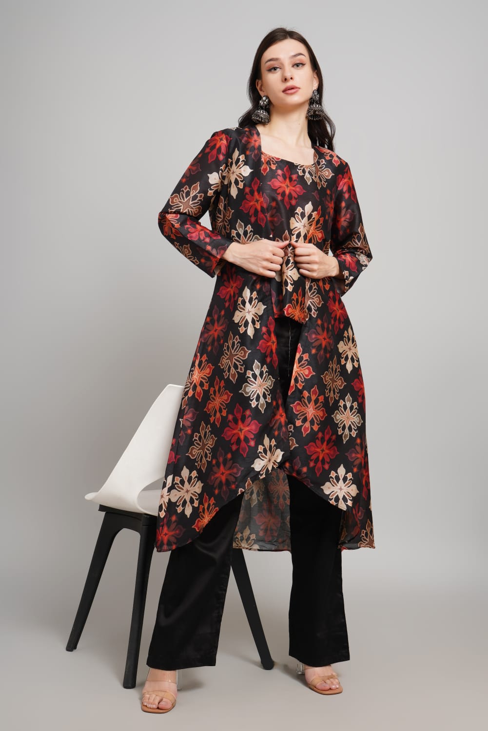 Silk kurta with pant with a classic look
