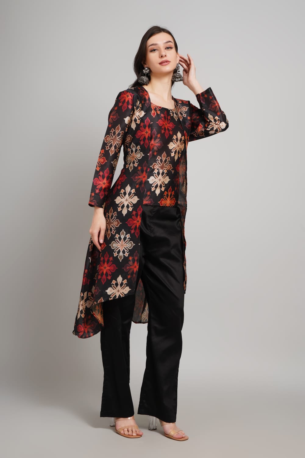Silk kurta with pant with a classic look