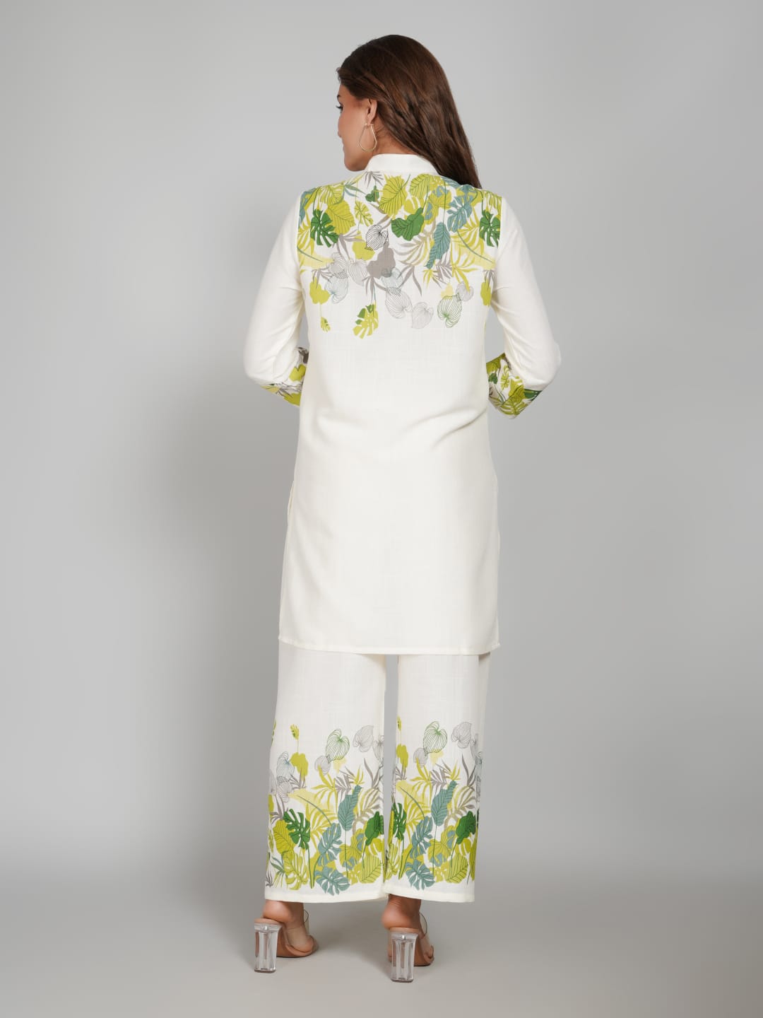 Women’s Multi-Colour Tunic Rayon Slub Co-ords Set – Elegant Comfort with a Modern Twist